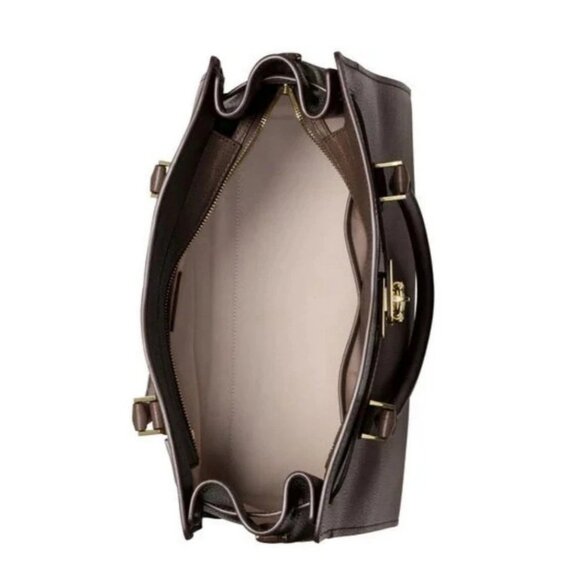 Michael Kors Women's Brown Leather Hamilton Modern Large Tote Bag - Picture 4 of 4